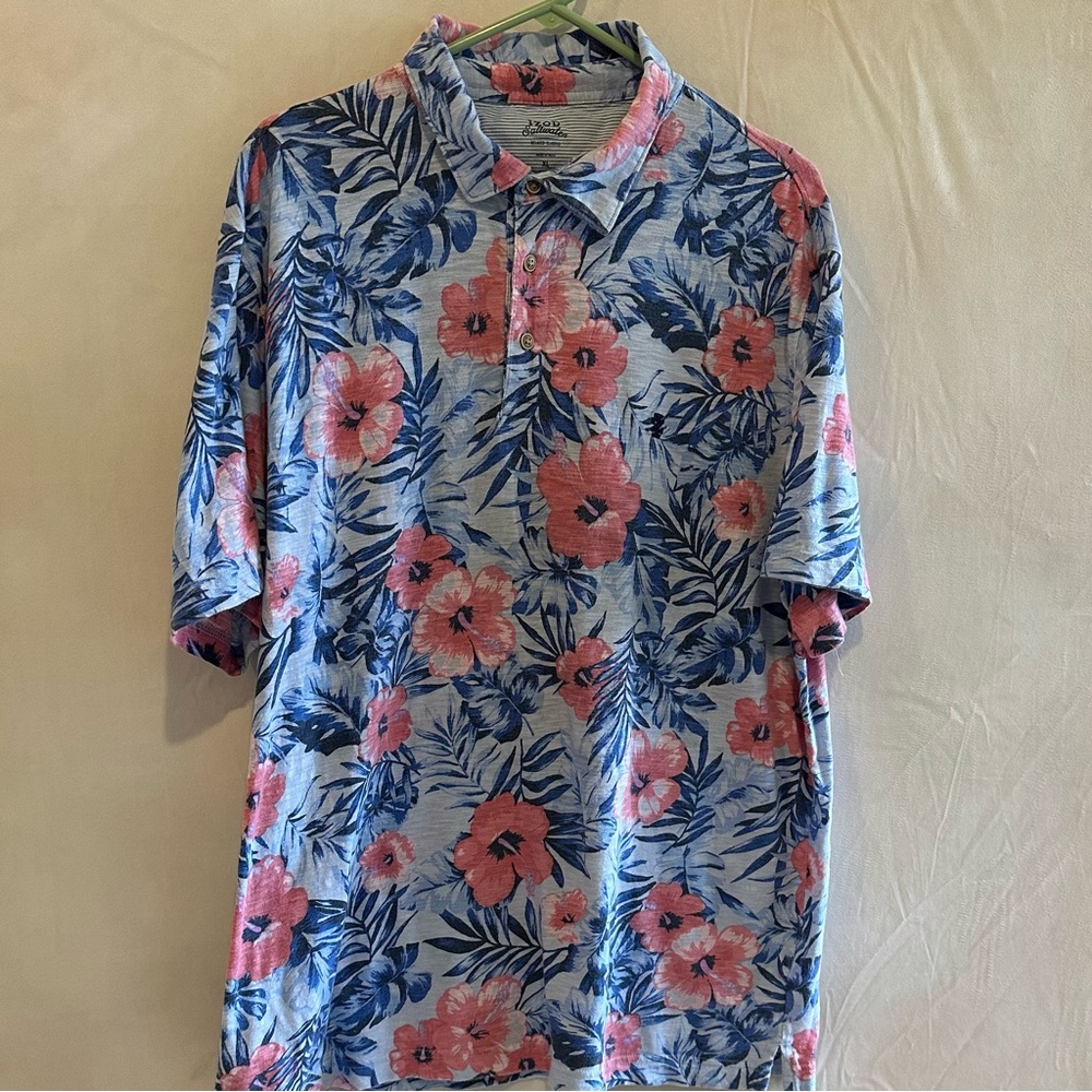 Izod Polo shirt floral print men’s XL